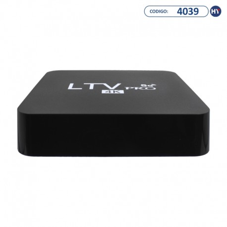 TV Box LTV BOX Pro 4K com Wi-Fi 128GB + 16GB de RAM Bivolt - Preto