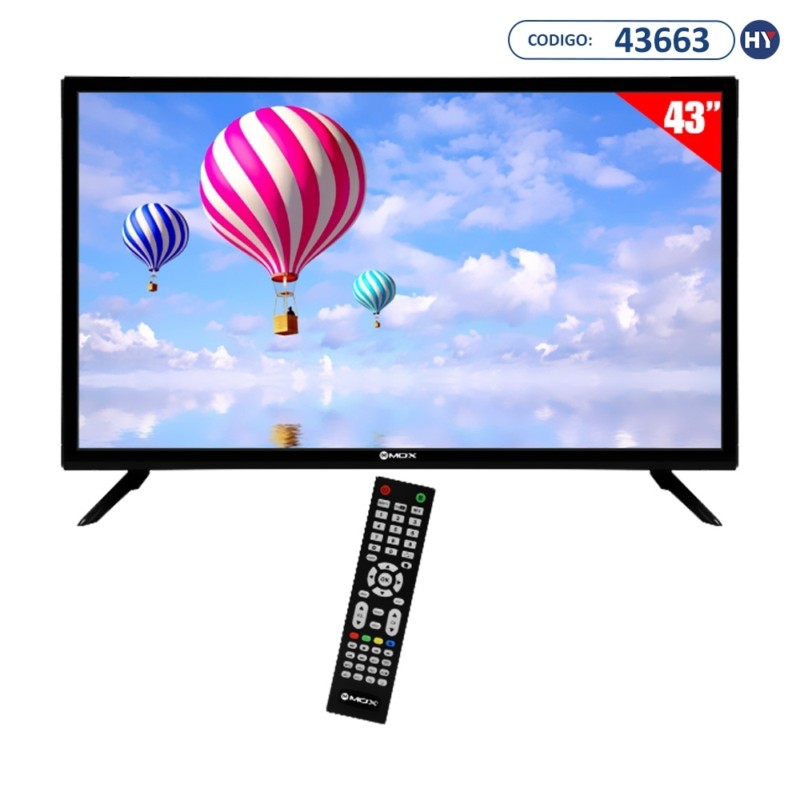Smart TV LED 43" MOX MO-DLED4343 Full HD Android Wi-Fi com Conversor Digital