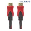 Cabo HDMI HDTV Cable Y0084 3 Metros - Preto/Vermelho
