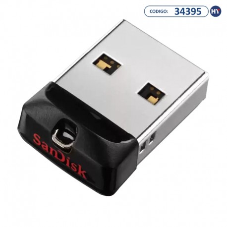Pen Drive de 16GB SanDisk Cruzer Fit SDCZ33-016G-G35 USB 2.0 - Prata/Preto