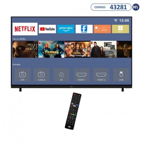 Smart TV LED 32" Mtek MK32FSLH HD Linux Wi-Fi com Conversor Digital