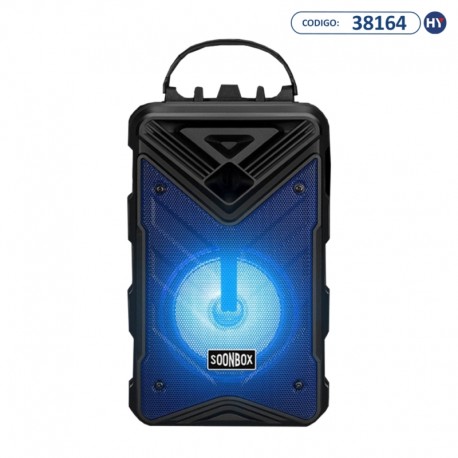 Speaker SOONBOX S7 5 watts com Bluetooth/USB e Rádio FM - Preto