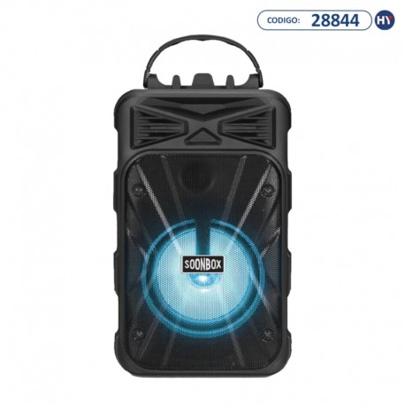 Speaker SOONBOX S6 5 watts com Bluetooth/USB e Rádio FM - Preto