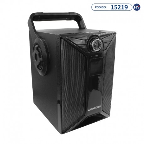 Speaker Vaensong A12 10 watts RMS com Bluetooth e Auxiliar - Preto