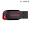 Pen Drive de 128GB SanDisk Cruzer Blade SDCZ50-128G-B35 USB 2.0 - Preto/Vermelho