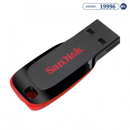 Pen Drive 32GB SanDisk Cruzer Blade SDCZ50-032G-B35 USB 2.0 - Preto/Vermelho
