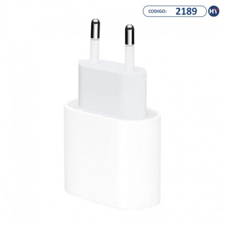 Cargador Enchufe Apple MHJE3ZM USB-C - 20W - Blanco