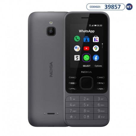 Celular Nokia 6300 4G TA-1287 Dual SIM Tela de 2.4" Câmera de 2MP - Charcoal