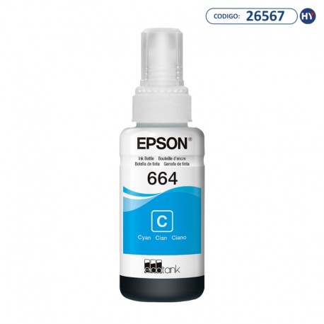 Tinta Epson T664220 de 70 ml - Cian