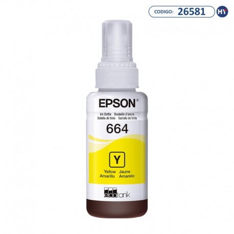 Tinta Epson T664420 de 70 ml - Amarillo