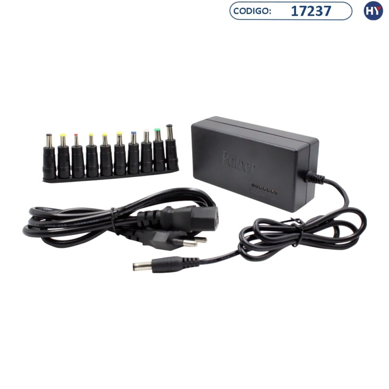 Cargador Universal para Notebook Y0089 96 watts - Negro - Compras HY