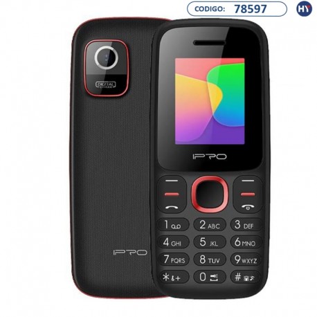 Celular IPRO A7 Mini Dual Sim 1.8" - Preto/Vermelho