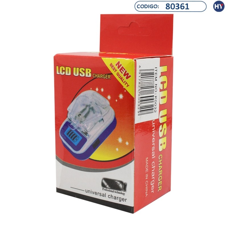 Cargador Universal de Bateria K0032 LCD USB - Compras HY
