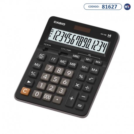 Calculadora Compacta Casio GX-14B Preto