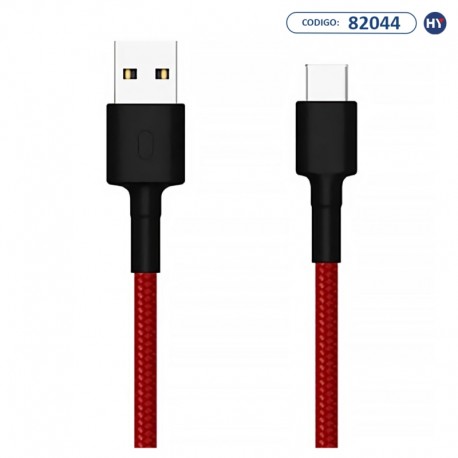 Cable Xiaomi Braided SJX10ZM USB-C - 1M - Rojo