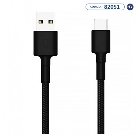 Cabo USB-C Xiaomi Braided SJX10ZM - 1M - Preto