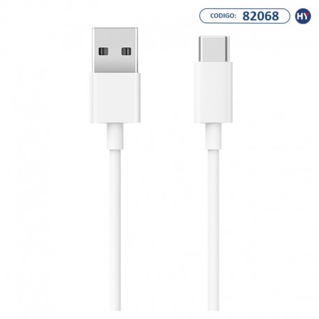 Cabo USB Xiaomi SJX14ZM Tipo-C 1 M- Branco