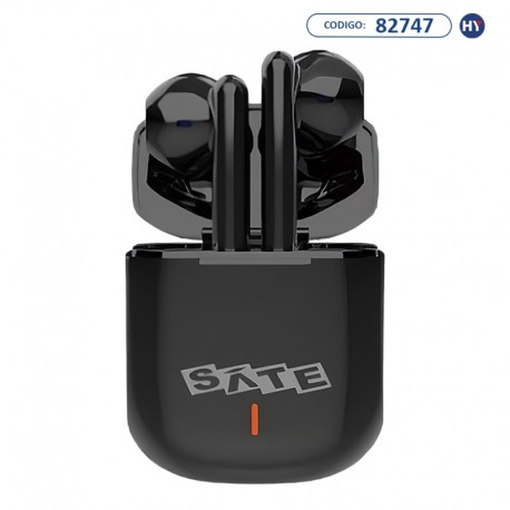 Auriculares Sin Cable Satellite AE-72003 TWS con Bluetooth e Micrófono - Negro