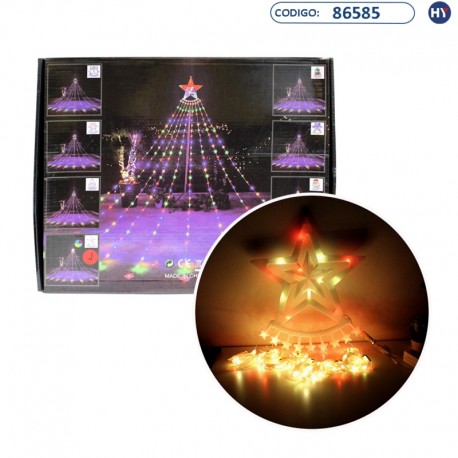 Luces Led de Navidad K0066 Estrella - Cascada - 220V