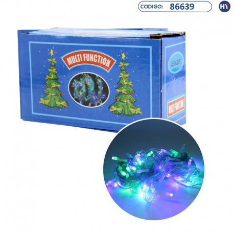 Luces Led de Navidad K0071 C/100 Leds Colorido de 9 mts - Bivoltaje