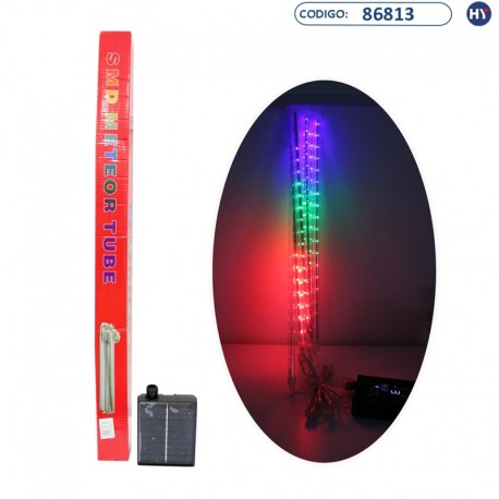 Luces Led de Navidad SMD - K0090 Leds de 8 Tubos - Solar - Colorido