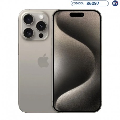 Smartphone Apple iPhone 15 Pro 256GB - A2848 MTQU3LL/A - Natural Titanium