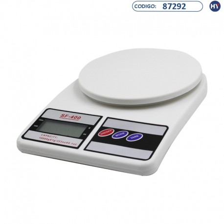 Balança Eletrónica Digital de Cozinha K0135 - Scale SF-400 - Branco