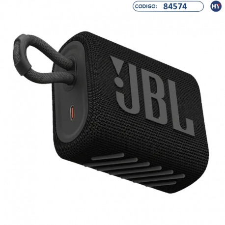Speaker JBL Go 3 - Bluetooth - 4.2W - Preto