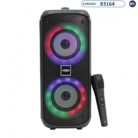 Speaker SoonBox S4421 4" (K0110) con Luces RGB - Negro