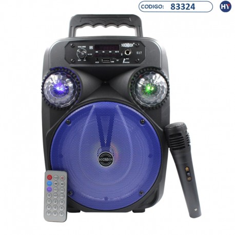 Speaker SoonBox S17  6,5" (K0119) Azul/Preto