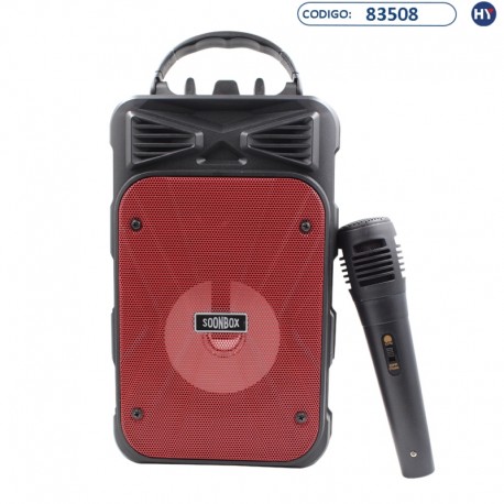 Speaker SoonBox S6 4" (K0099) Rojo/Negro