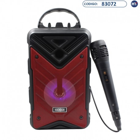 Speaker SoonBox S7 4" (K0100) Rojo/Negro