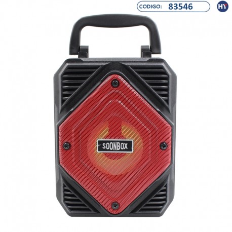 Speaker SoonBox S9 3" (K0101) Rojo/Negro