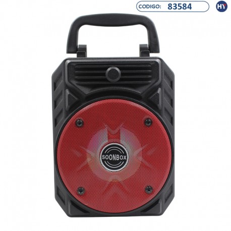 Speaker SoonBox S11 3" (K0103) Rojo/Negro