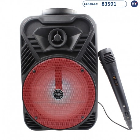 Speaker SoonBox S13  6,5"(K0105) Vermelho/Preto