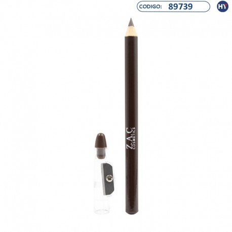 Lápis Delineador de Sobrancelhas ZAC Cosmetics com Apontador MGB0001 - Marrom Escuro (0017