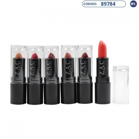 Lipstick TapaTransparente ZAC Cosmetics LS0411 - 6 Tonos (4114)