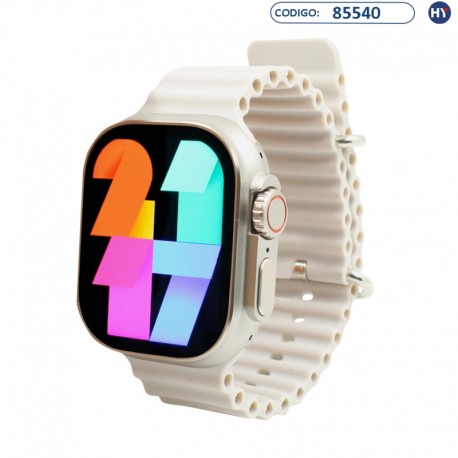 Smartwatch WearFit HW9 Ultra Max 44-49 mm - Cinza / Branco (Pulseira)