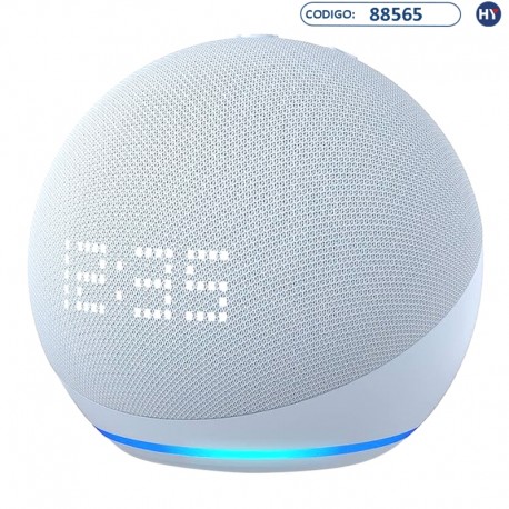 Speaker Amazon Echo Dot 5th Generation com Relógio - Wi-Fi e Bluetooth - Branco