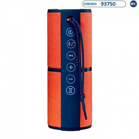 Speaker Pulse SP246 de 15W con Bluetooth/MicroSD/Auxiliar/RadioFM - Azul/Naranja