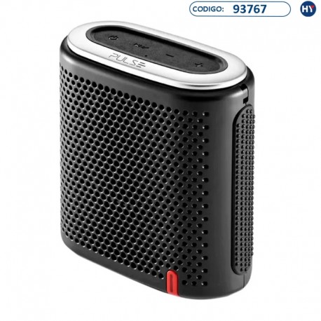 Speaker Pulse Mini SP236 de 10W com Bluetooth/MicroSD/Auxiliar/RádioFM - Negro