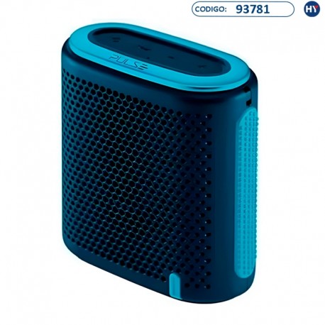 Speaker Pulse Mini SP237 de 10W com Bluetooth/MicroSD/Auxiliar/RádioFM - Azul