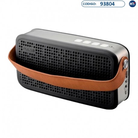 Speaker Pulse SP247 de 20W con Bluetooth/MicroSD/Auxiliar/RadioFM - Negro