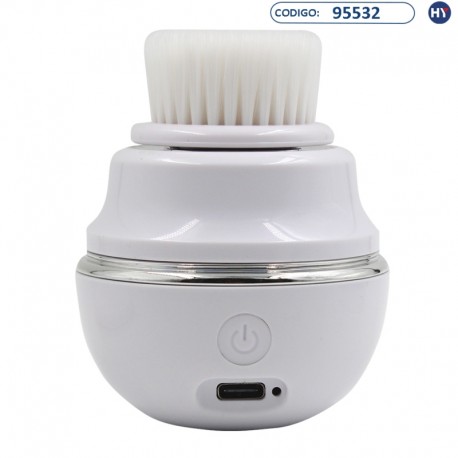 Escova Limpador Facial SE-80 RoHS Recarregável USB - Branco