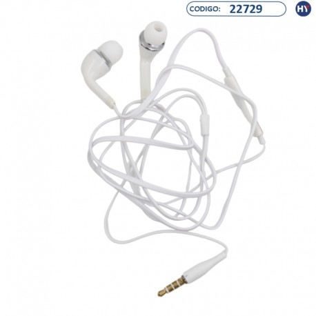 Fone de Ouvido J5 EO-HS3303WE Headset Écouteur com Fio Conector 3.5mm - Branco