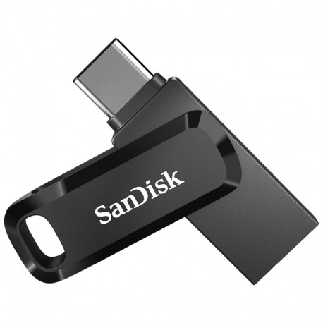 Pendrive Sandisk Ultra Dual 64GB Drive Go USB Type-C Preto