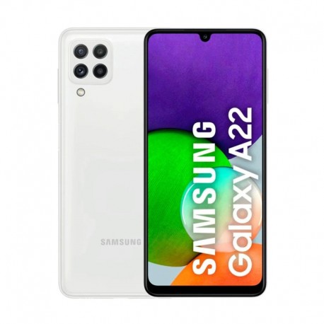 Samsung A22 A225M / 128GB / 4GB / Tela 6.4" / Câmeras 48MP+8MP+2MP+2MP e 13MP - Branco