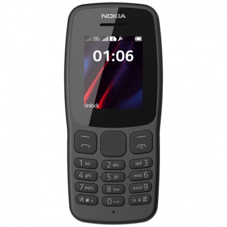 Celular Nokia 106 TA-1114 / 4MB / 4MB / Tela 1.8" - Preto
