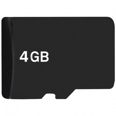 Tarjeta de Memoria Micro SD de 4GB - Negro
