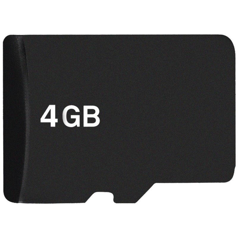 Cartão de Memória Micro SD de 4GB - Preto